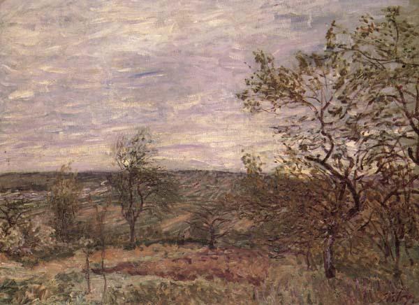 Windy Day in Veno, Alfred Sisley